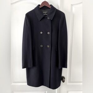 Brooks Brothers 100% Wool Navy Coat, Womens 16, NWOT